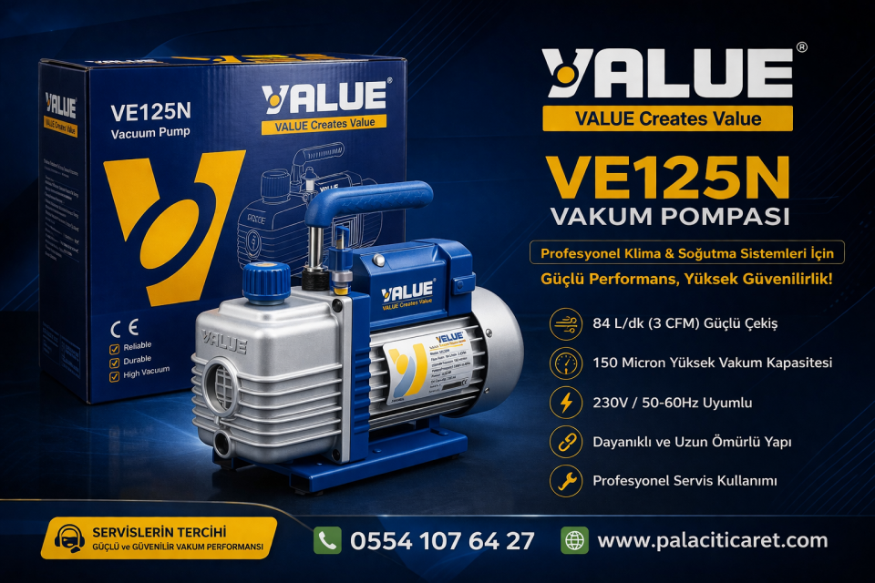 Value VE125N Vakum Pompası