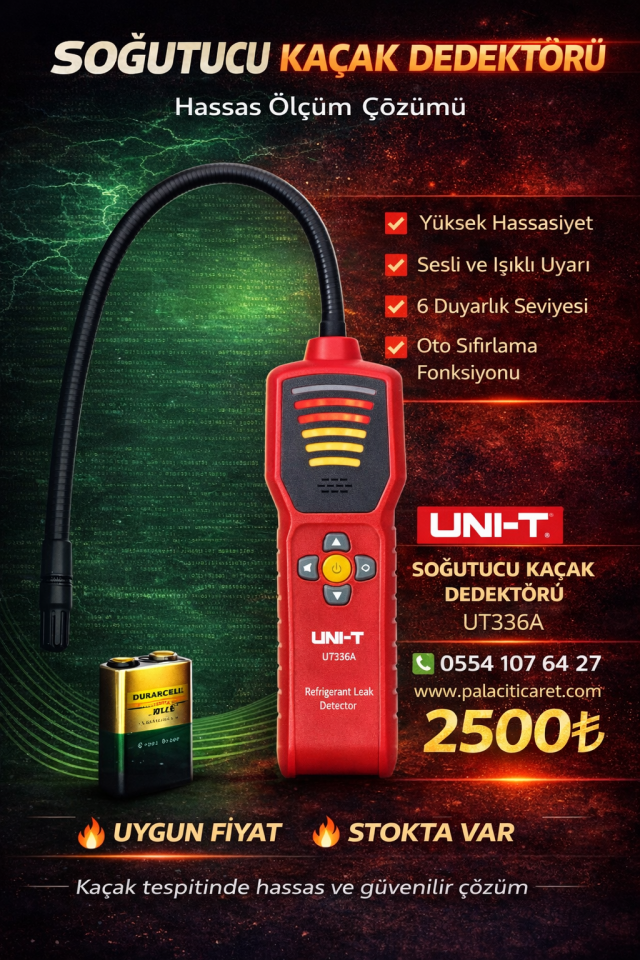 Unit UT 336A Soğutucu Gaz Kaçak Dedektörü