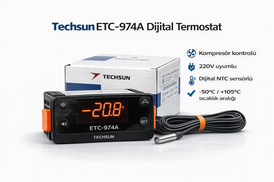 Techsun ETC-974A Dijital Termostat