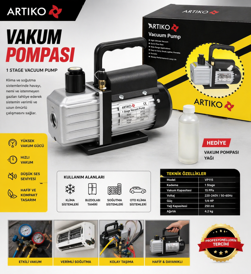 ARTİKOVakum Pompası - VP115