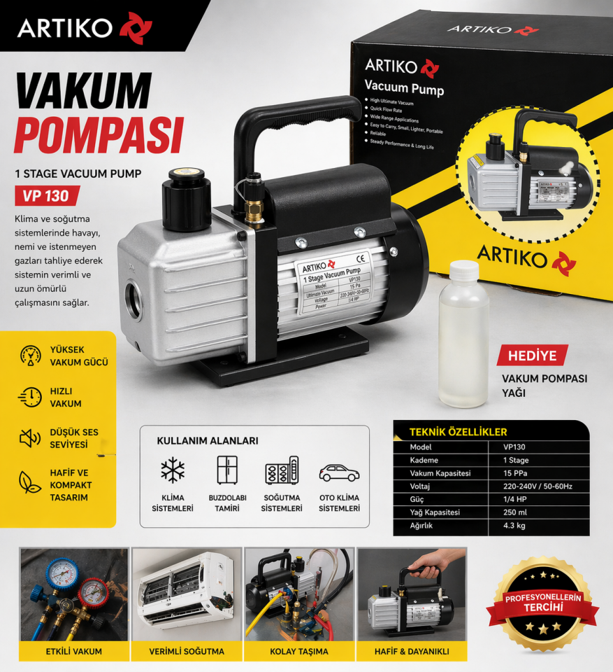 ARTİKOVakum Pompası - VP130