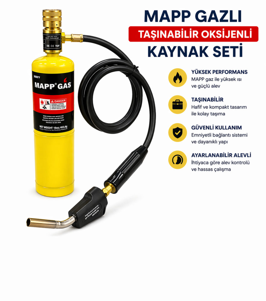 Taşınabilir Oksijenli Kaynak Seti