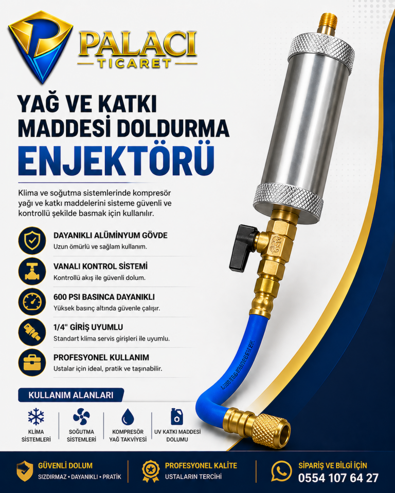 Yağ ve Katkı Maddesi Doldurma Enjektörü