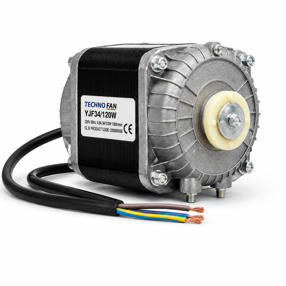 TECHNO FAN YJF34/120W Fan Motoru 220V 1300 RPM Dıştan Rotor