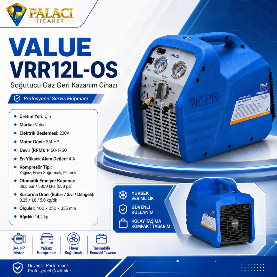 Value VRR12L-OS Geri Toplama Cihazı
