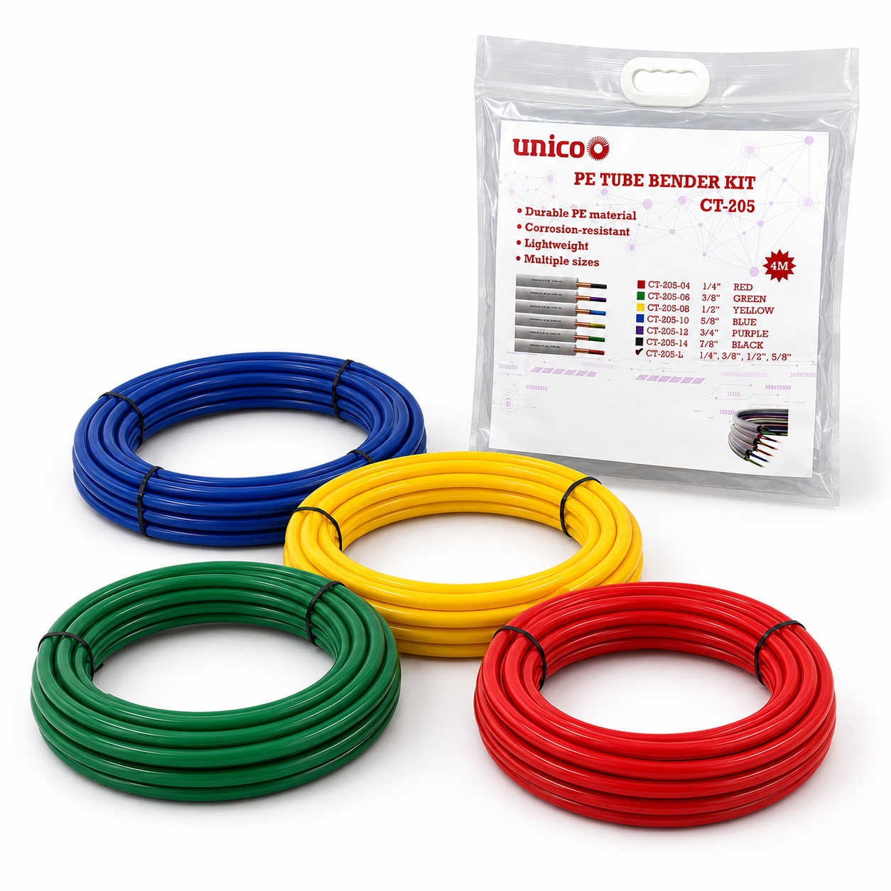 Unico PE Tube Bender Kit CT-205 Klima Boru Bükme Seti