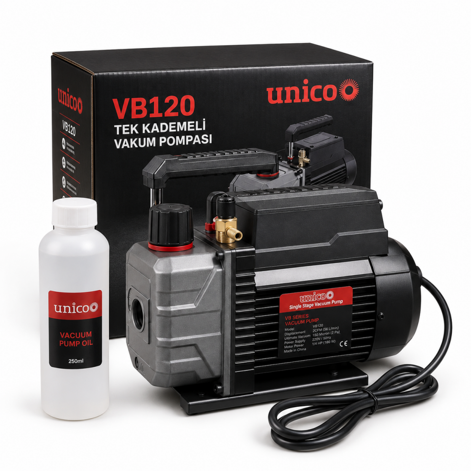 UNICO VB120 Tek Kademeli Vakum Pompası