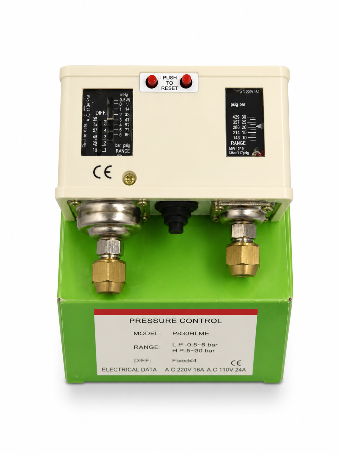 Pressure Control P830HLME Çift Basınç Presostatı