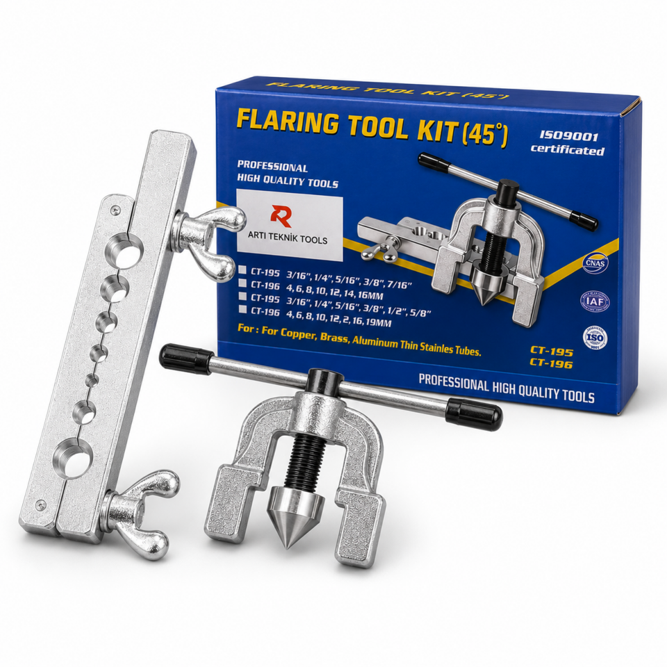 45° Flaring Tool Kit – Profesyonel Boru Genişletme Seti