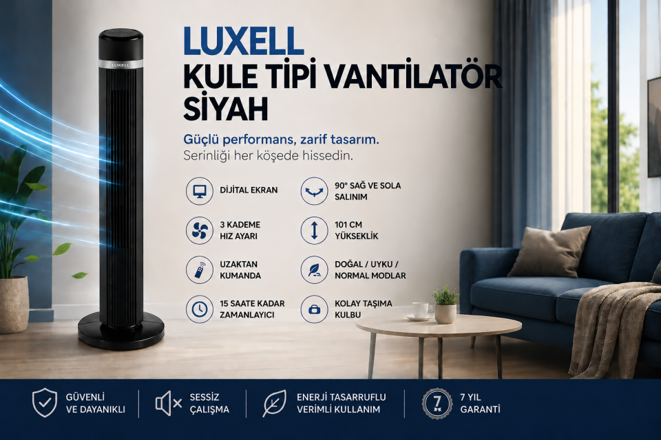 LUXELL LXF-260 W KULE VANTİLATÖR