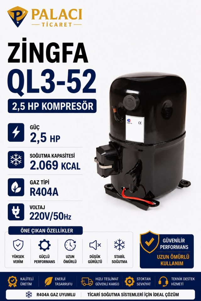ZINGFA QL3-52 2,5 HP Kompresör