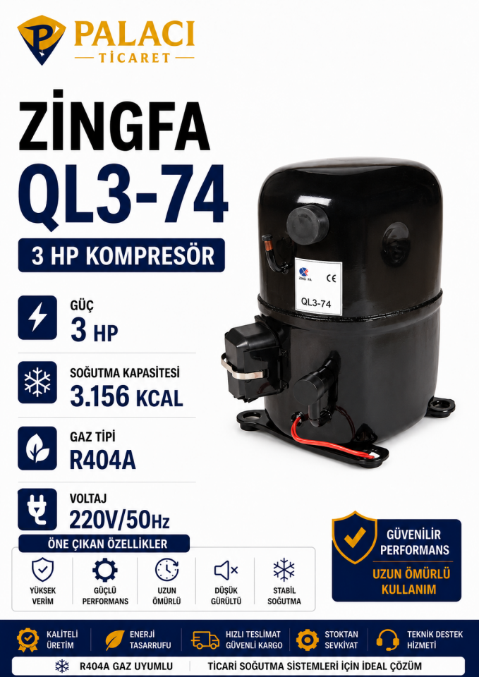 ZINGFA QL3-74 3 HP Kompresör