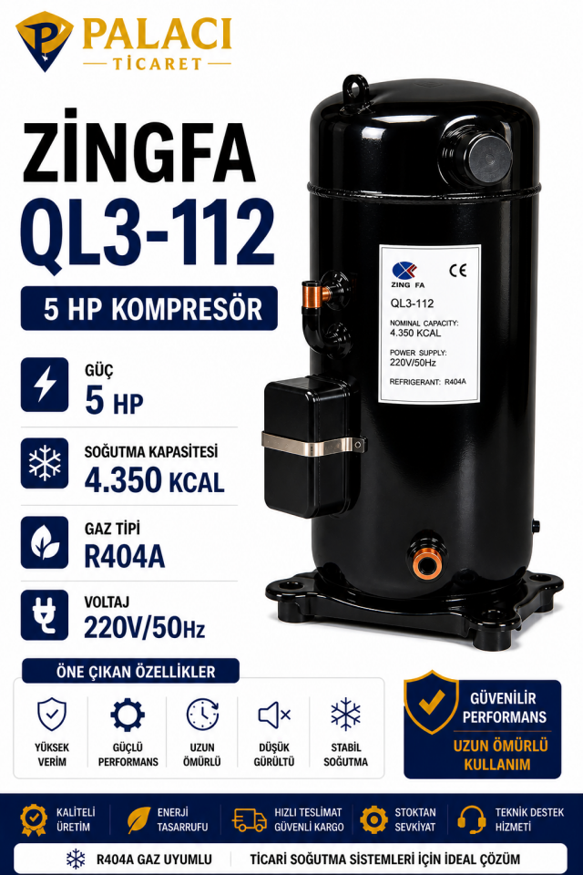 ZINGFA QL3-112 5 HP Kompresör