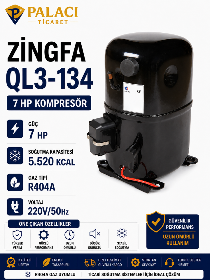 ZINGFA QL3-134 7 HP Kompresör
