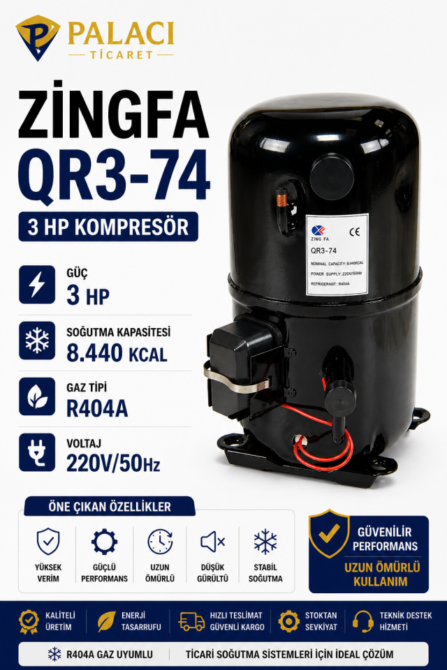 ZINGFA QR3-74 3 HP Kompresör