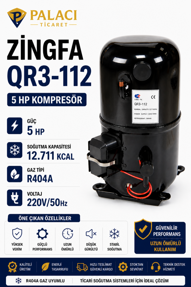 ZINGFA QR3-112 5 HP Kompresör