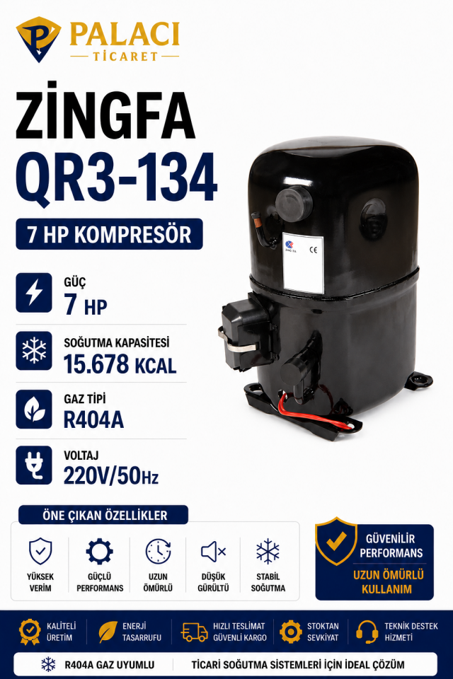 ZINGFA QR3-134 7 HP Kompresör