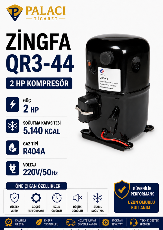 ZINGFA QR3-44 2 HP Kompresör