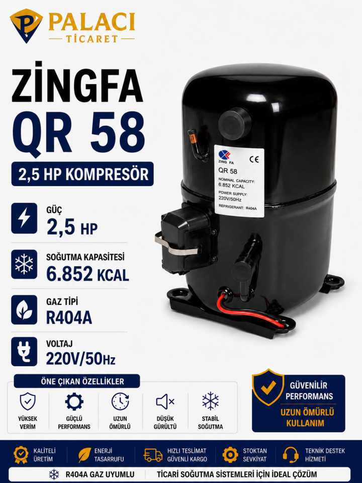 ZINGFA QR58 2,5 HP Kompresör