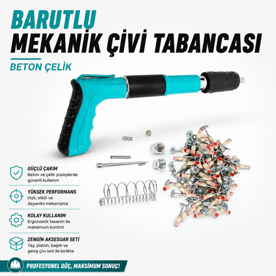Barutlu Mekanik Çivi Tabancası