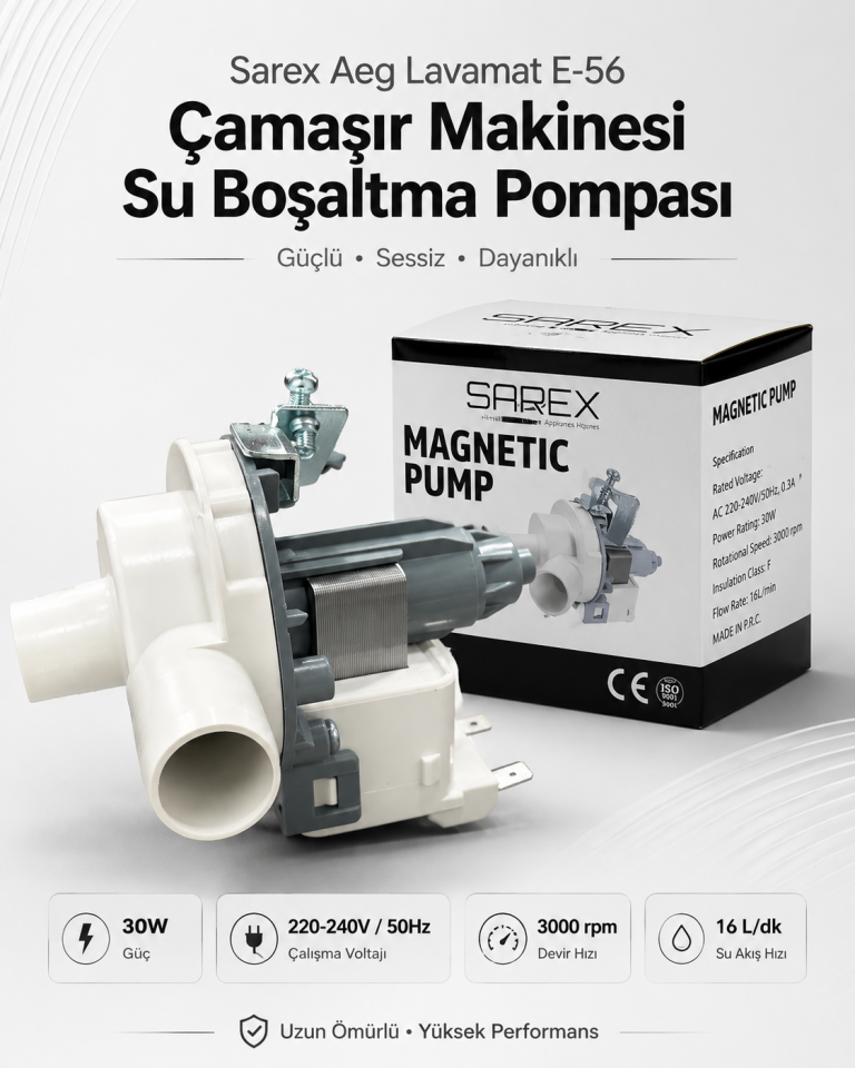 Sarex Aeg Lavamat E-56 Çamaşır Makinesi Su Boşaltma Pompası