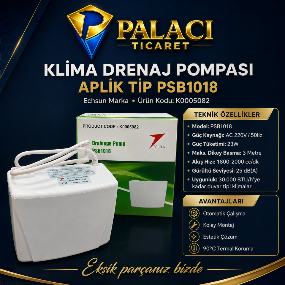 Techsun PSB1018 Aplik Tip Klima Drenaj Pompası