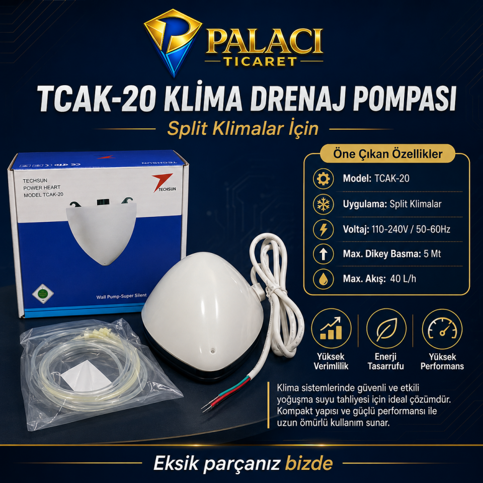 TCAK-20 Klima Drenaj Pompası
