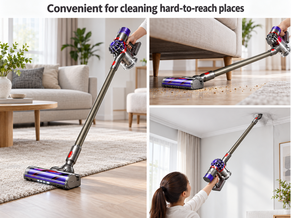 Dyson V7 V8 V10 V11 Uyumlu Elektrikli Süpürge Uzatma Borusu – Gri