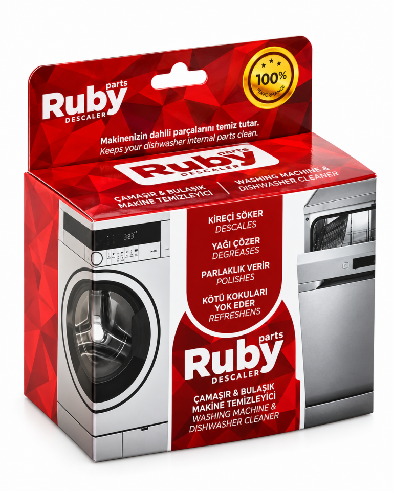 Ruby Parts Çamaşır ve Bulaşık Makinesi Temizleyici – Kireç ve Yağ Çözücü