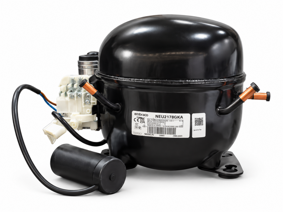 Embraco Nidec NEU2178GKA 1 HP R404A Hermetik Kompresör – CSR – Slovakya Üretimi