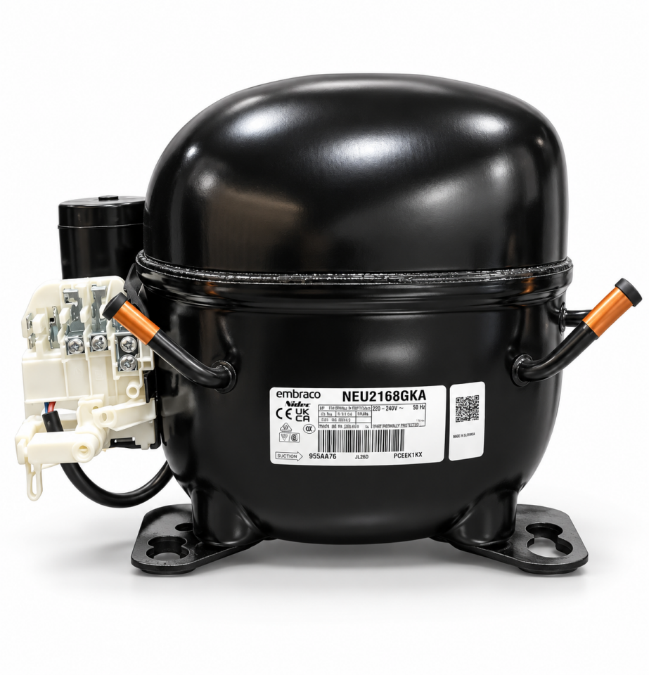 Embraco Nidec NEU2168GKA 3/4 HP R404A Hermetik Kompresör – Slovakya Üretimi
