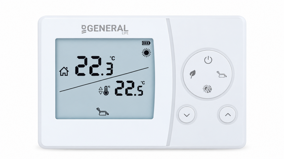 GENERAL Life SENNA HT271S RF Kablosuz Dijital Oda Termostatı