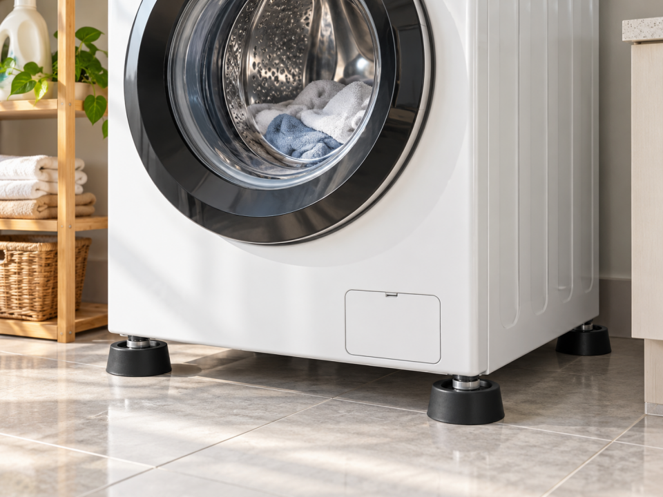 Çamaşır Makinesi Titreşim Önleyici Ayak Pedi – 4'lü Set | Kaydırmaz ve Sarsıntı Azaltıcı