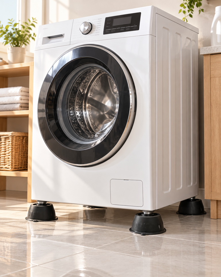 Çamaşır Makinesi Titreşim Önleyici Ayak Pedi – 4'lü Set | Kaydırmaz ve Sarsıntı Azaltıcı