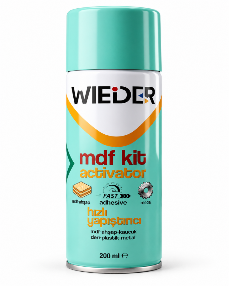 WIEDER 404 MDF Kit Hızlı Yapıştırıcı ve Aktivatör Sprey Seti – 200 ml